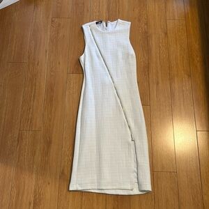BEBE white midi dress